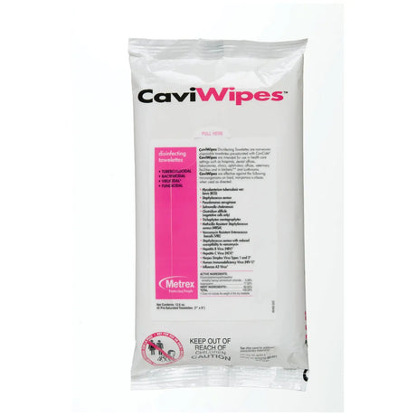 METREX CAVIWIPES DISINFECTING TOWELETTES CaviWipes Flat Pack, 45/pk, 20 pk/cs (091267) Metrex Research