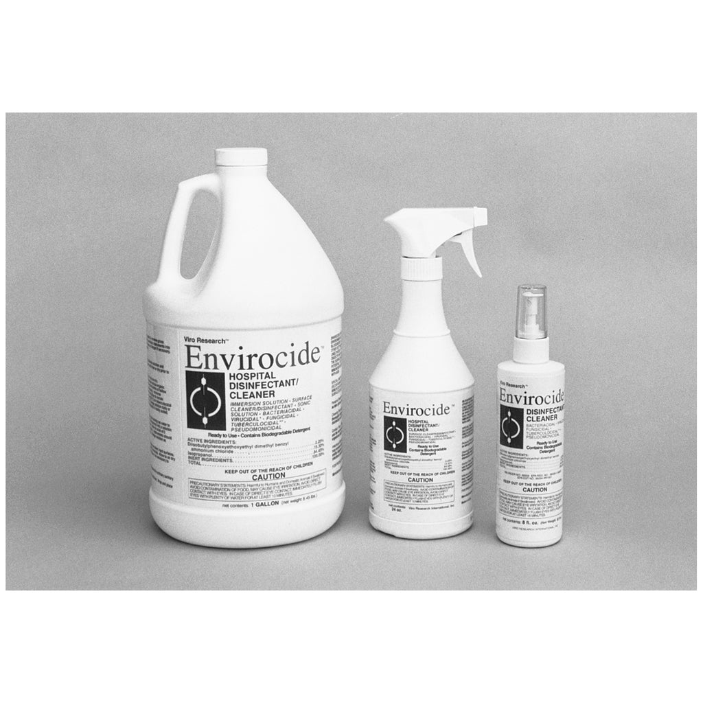 METREX ENVIROCIDE HOSPITAL SURFACE & INSTRUMENT DISINFECTANT/CLEANER Surface Disinfectant, Gallon Refill, 4/cs (36 cs/plt)