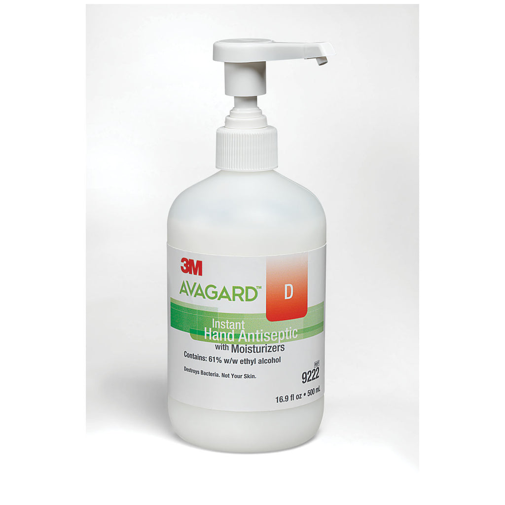 SOLVENTUM AVAGARD D INSTANT HAND ANTISEPTIC Instant Hand Sanitizer Antiseptic Pump Bottle, 500mL, 12/cs