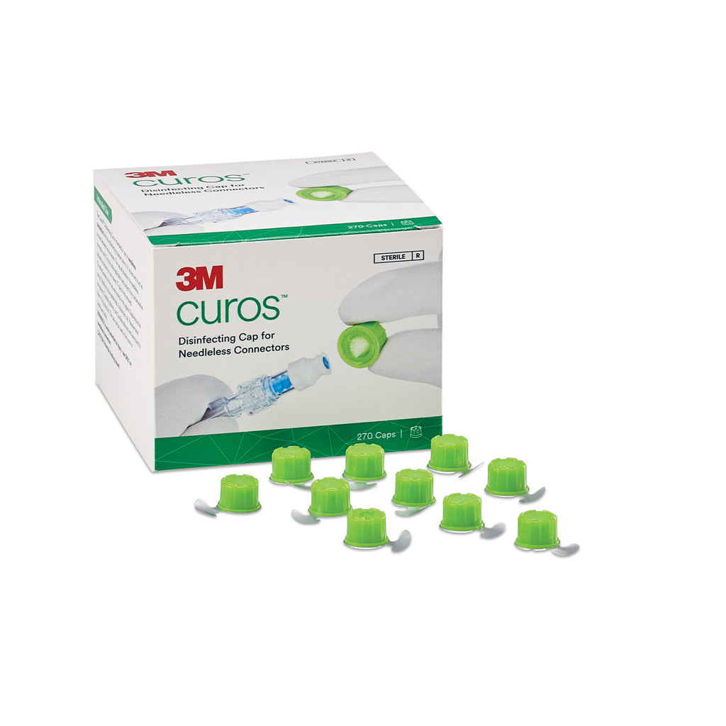 SOLVENTUM CUROS DISINFECTING PORT PROTECTORS - Port Protectors, Individual, 270/bx, 20 bx/cs (Continental US+HI Only)