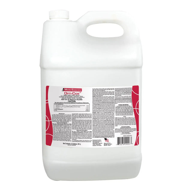 MICRO-SCIENTIFIC OPTI-CIDE3 DISINFECTANT Opti-Cide3 Disinfectant, 2½ Gallon & Spigot, 2/cs (36 cs/plt) Micro-Scientific