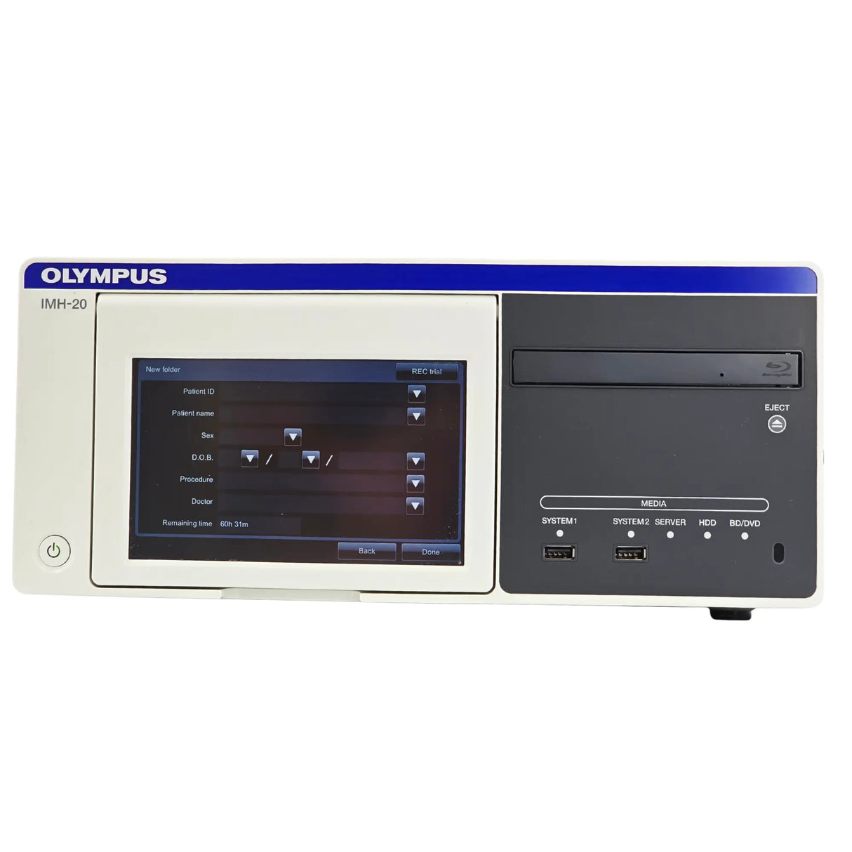 Olympus IMH-20 High-Definition Medical Video Recorder - Dual Channel, 500GB HDD, Blu-ray/DVD Storage Olympus