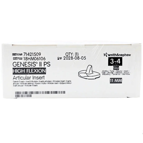 Smith & Nephew 71421509 Genesis II 11mm Posterior Stabilized High Flexion Insert Size 3-4 Smith & Nephew, Inc.