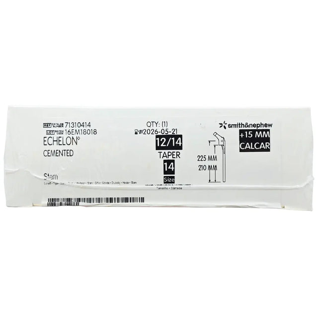 Smith & Nephew 71310414 Echelon 225mm Cemented Femoral Compoent Size 14 Smith & Nephew, Inc.