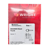 Wright Swanson Basal Thumb Implant 4283001, Size 1, Silicone Arthroplasty Wright Medical
