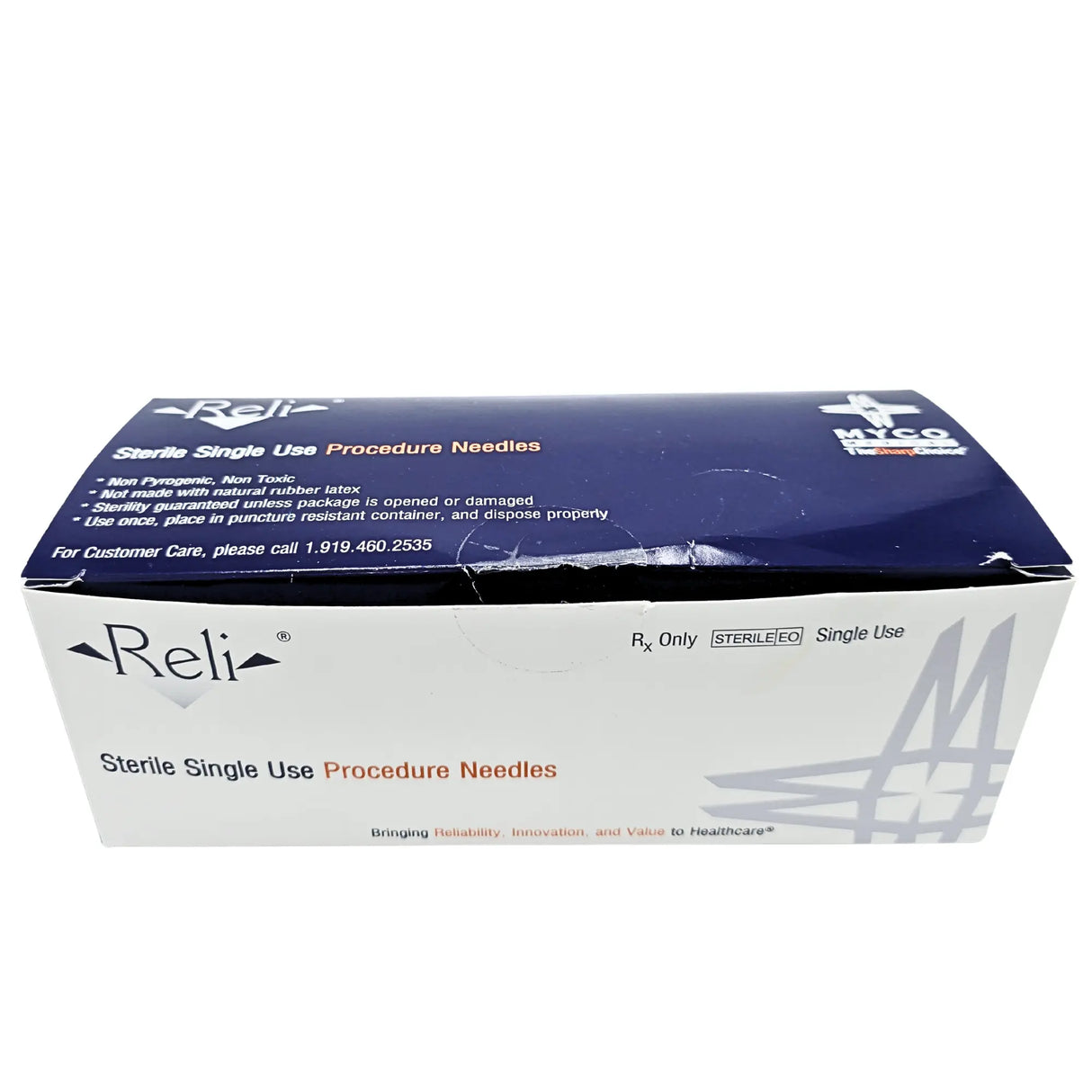 Reli Sterile Single-Use Procedure Needles SN23G351 - 23G x 3.5" (90mm) Spinal / Deep Tissue Needle Myco