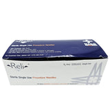 Reli Sterile Single-Use Procedure Needles SN23G351 - 23G x 3.5" (90mm) Spinal / Deep Tissue Needle Myco