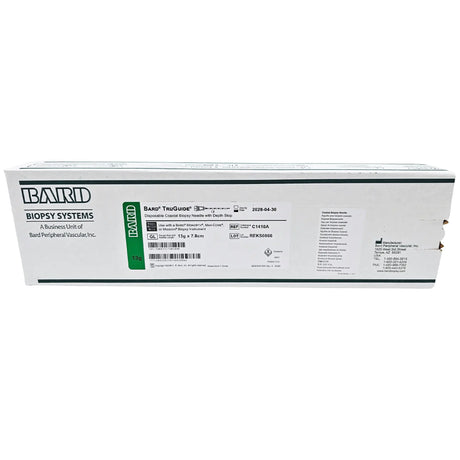 Bard C1410A TruGuide Disposable Coaxial Biopsy Needle - 13G x 7.8cm, with Depth Stop Bard