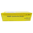 MANI MVR19 Ophthalmic Knife - 19 Gauge (1.5mm) MVR-Lance, Straight Micro-Vitreoretinal Blade (Box of 6) Mani