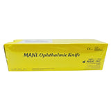 MANI MVR19 Ophthalmic Knife - 19 Gauge (1.5mm) MVR-Lance, Straight Micro-Vitreoretinal Blade (Box of 6) Mani