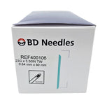 BD Quincke Spinal Needle 400106 - 23G x 3.5" (90mm), Turquoise Hub BD