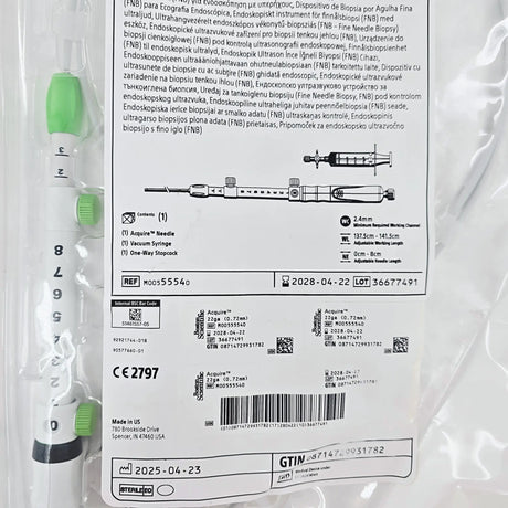Boston Scientific M00555540 Acquire EUS FNB Needle - 22 Gauge, Franseen Tip Boston Scientific