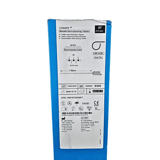 Abbott Livewire 402032 Steerable EP Catheter Large Curl Primis Medical