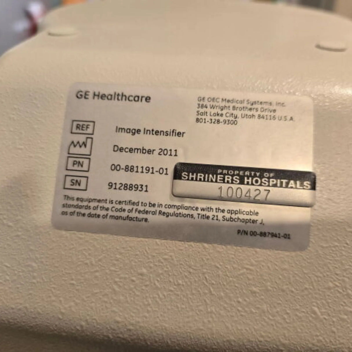 GE OEC 9900 Elite Digital Mobile C-Arm Surgical Imaging System GE