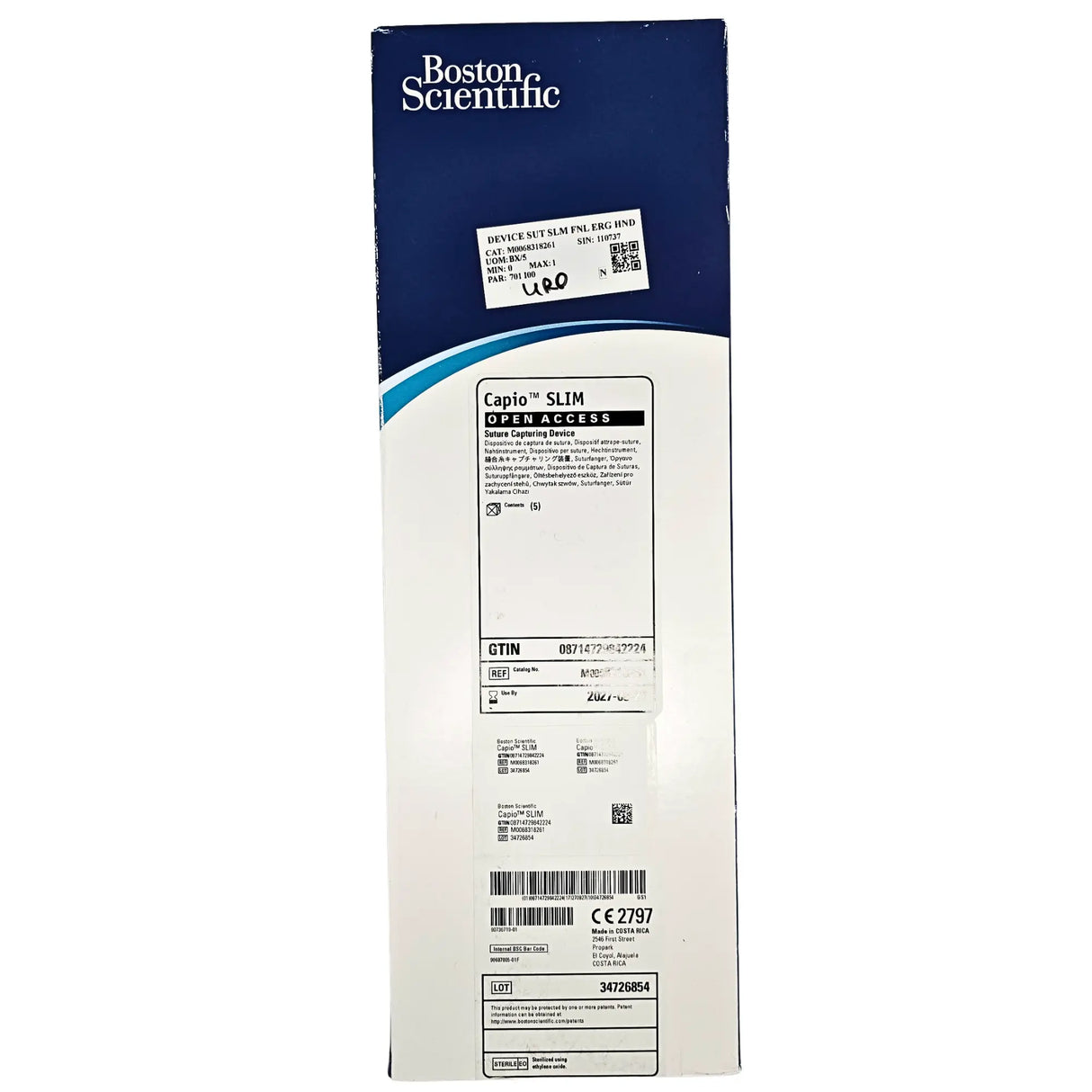 Boston Scientific M0068318261 Capio SLIM Open Access Suture Capturing Device – Box of 5 Boston Scientific