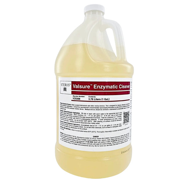 Steris Valsure Enzymatic Cleaner 1C5208 - Liquid Instrument Detergent Concentrate, 1 Gallon Steris
