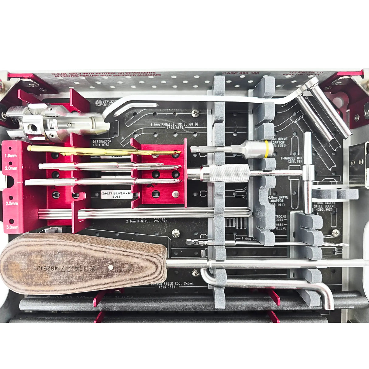 Synthes 115.963 2.4mm LCP Distal Radius Instrument & Implant Set - Volar & Dorsal Plates, Locking Screws Synthes
