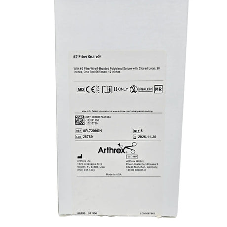 Arthrex FiberSnare AR-7209SN #2 FiberWire with 12in Stiffened Tail Arthrex