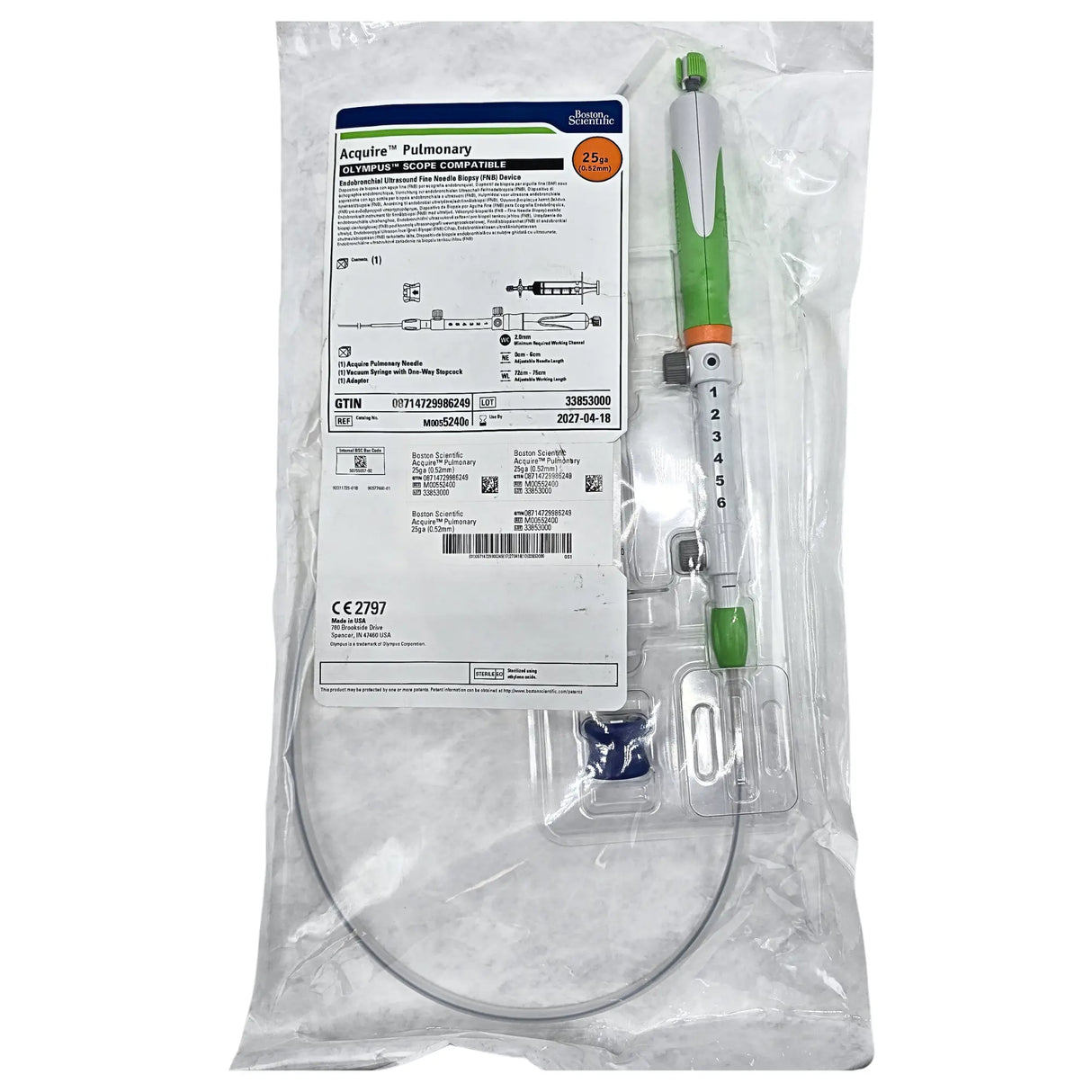 Boston Scientific M00552400 Endobronchial Ultrasound Fine Needle Primis Medical Boston Scientific M00552400 Endobronchial Ultrasound Fine Needle Primis Medical
