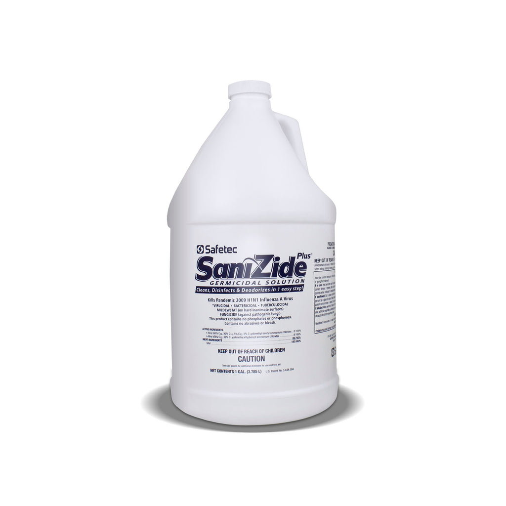 SAFETEC SANIZIDE PLUS SURFACE DISINFECTANT SPRAY SaniZide Plus, 1 Gallon Bottle, 4/cs