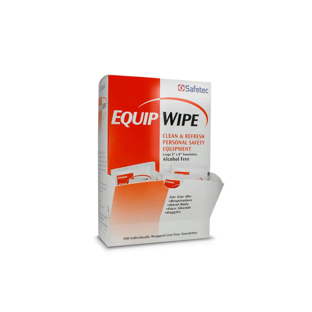 SAFETEC EQUIP WIPE Equip Wipes, Alcohol Free, 100/bx, 10 bx/cs Safetec