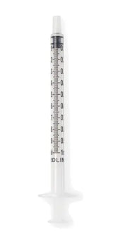 Medline SYR101020 Luer Slip Disposable Syringe w/o Needle Sterile 1ml BX/100 Medline