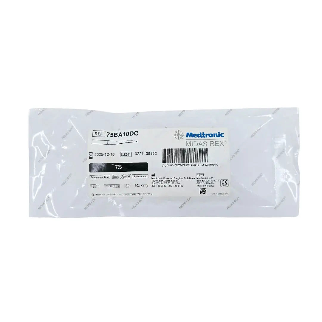 Medtronic 75BA10DC Midas Rex Legend Attachment Bur Dissecting Tool Diamond Ball End 7.5cm Medtronic Midas Rex