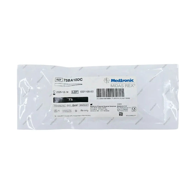Medtronic 75BA10DC Midas Rex Legend Attachment Bur Dissecting Tool Diamond Ball End 7.5cm Medtronic Midas Rex