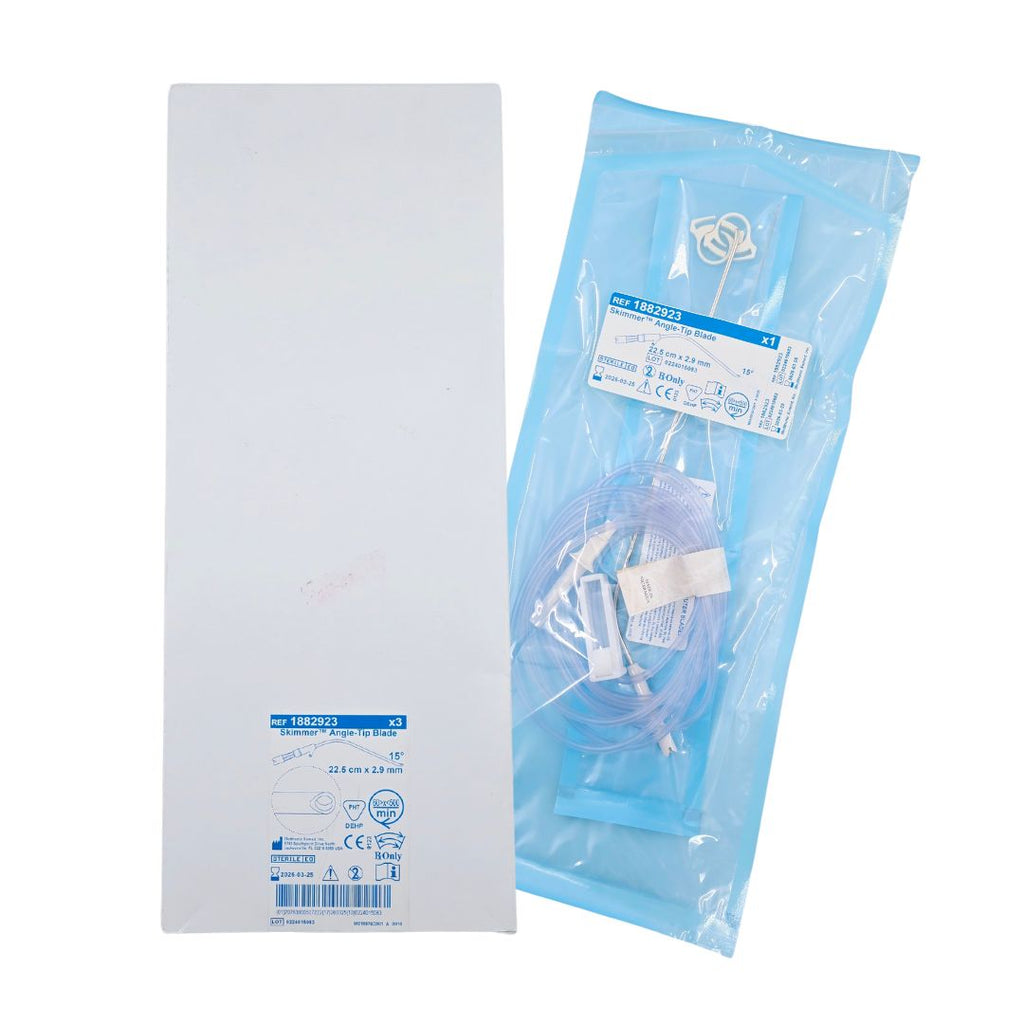 Medtronic 1882923 Skimmer Angle-Tip Blade 15 Deg. 22.5cm x 2.9mm Box of 3