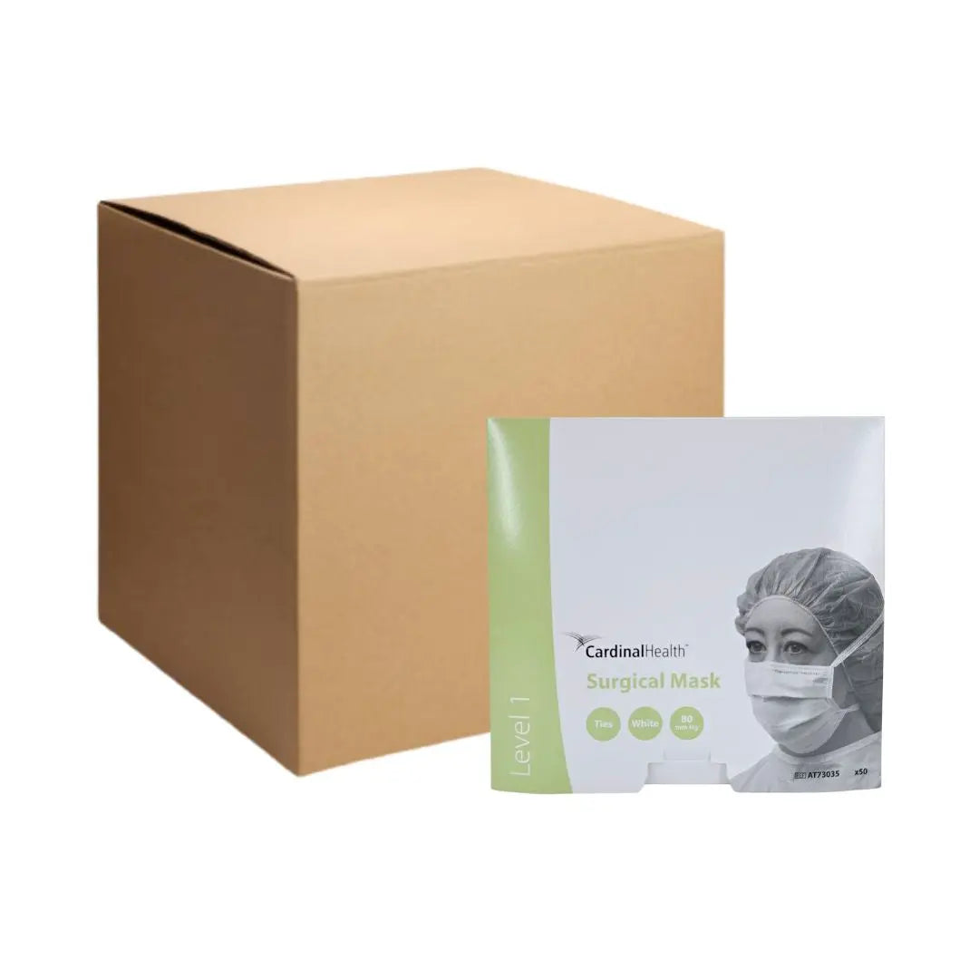Cardinal Health AT73035 Level 1 Surgical Mask w/ Ties 50/BX 6BX/CS Case of 300 Cardinal Health
