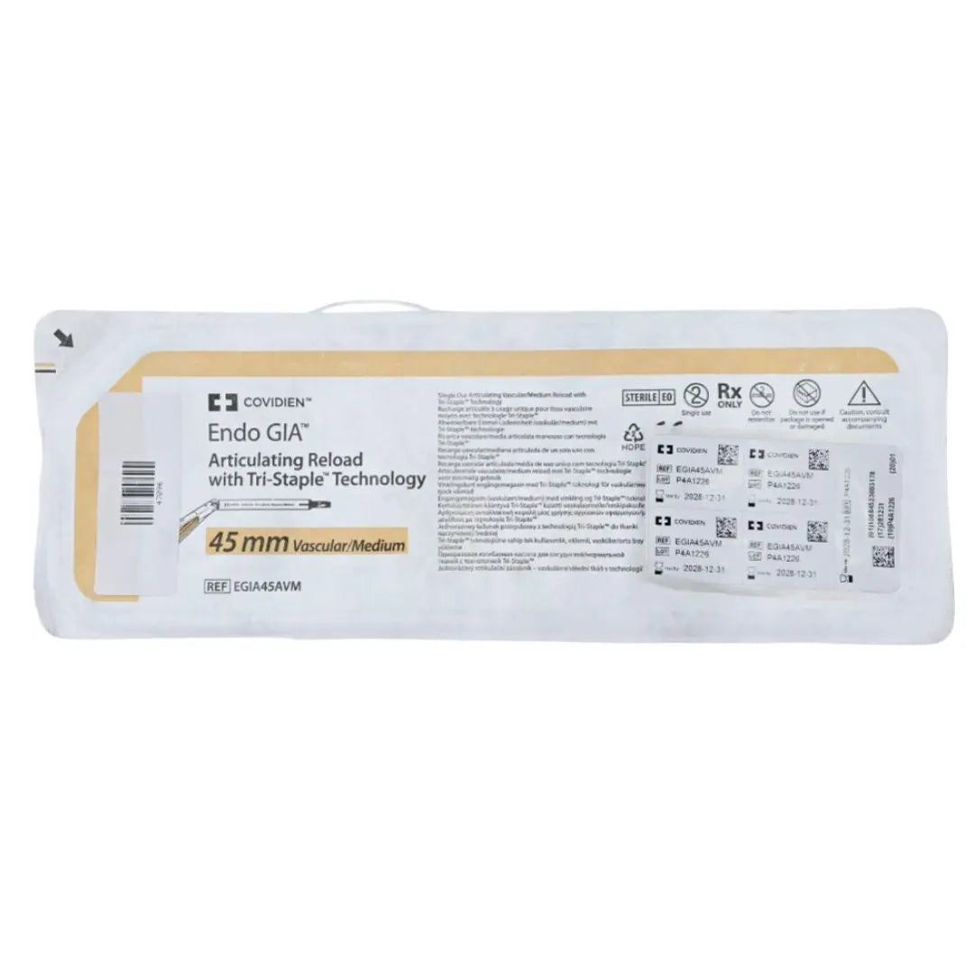 Covidien EGIA45AVM Endo GIA Articulating Reload w/ Tri-Staple Technology 45mm Vascular/Medium Covidien
