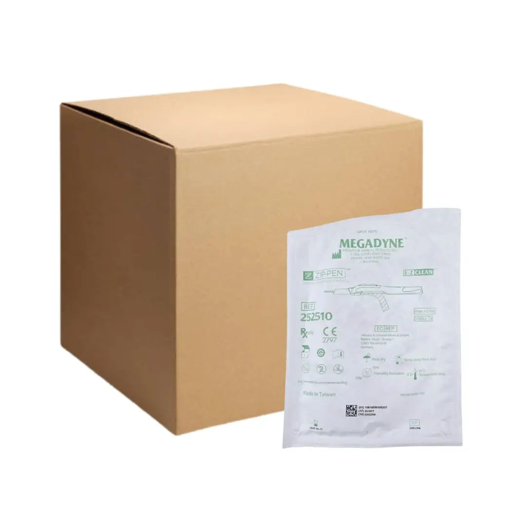 Megadyne 252510 Zip Pen Ergonomic Smoke Evacuation Pencil E-Z Clean 10' Tubing Case of 20 Megadyne