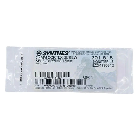 Synthes 201.618 2.4mm Cortex Screw Self-Tapping 18mm Synthes