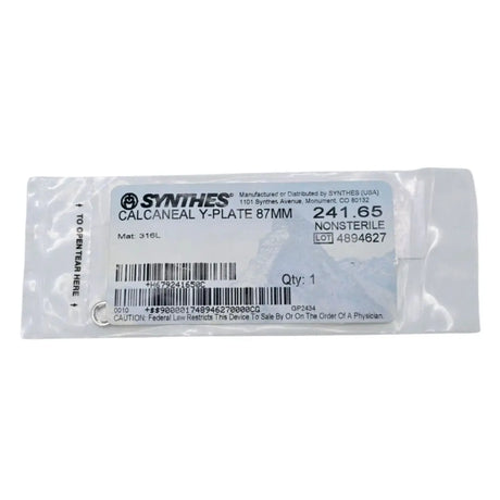 Synthes 241.65 Calcaneal Y-Plate 87mm Synthes