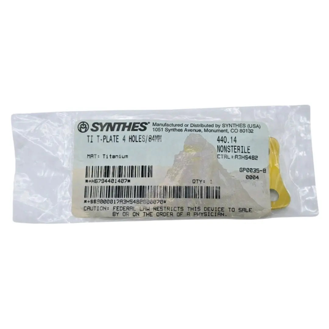 Synthes 440.14 TI T-Plate 4 Holes/84mm Synthes