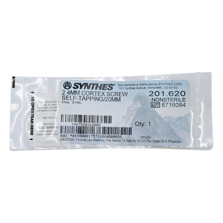 Synthes 201.620 2.4mm Cortex Screw Self-Tapping/20mm Synthes
