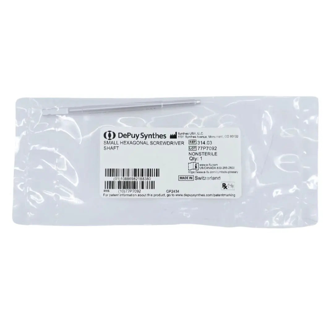 DePuy Synthes 314.03 Small Hexagonal Screwdriver Shaft DePuy Synthes