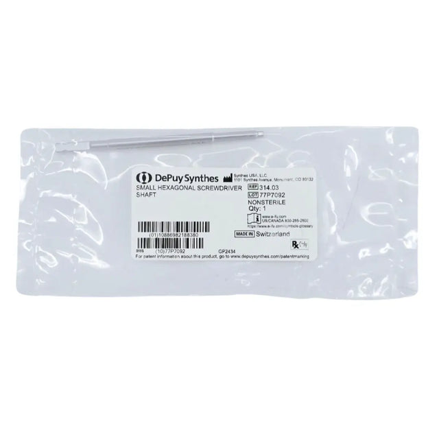DePuy Synthes 314.03 Small Hexagonal Screwdriver Shaft DePuy Synthes
