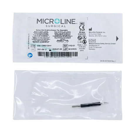 Microline Surgical 3152-01 ReNew Mini EndoCut Scissor Tip, Disposable Microline