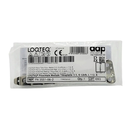 aap Implantate AG PA 3551-06-2 LOQTEQ Proximal Medial Tibia Plate 3.5, 6 holes, L 112, R aap Implantante