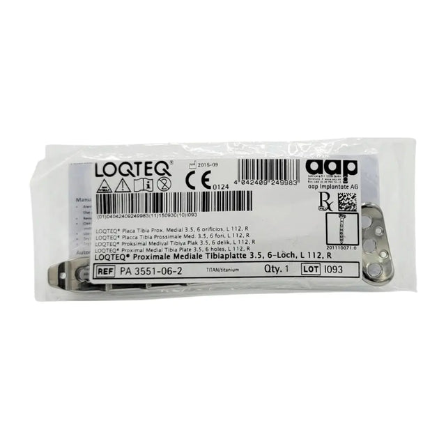 aap Implantate AG PA 3551-06-2 LOQTEQ Proximal Medial Tibia Plate 3.5, 6 holes, L 112, R aap Implantante
