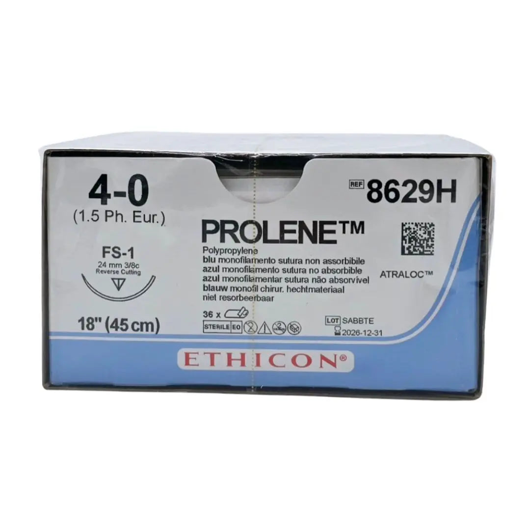 Ethicon 8629H 4-0 PROLENE 1X18" FS-1 Box of 36 Ethicon