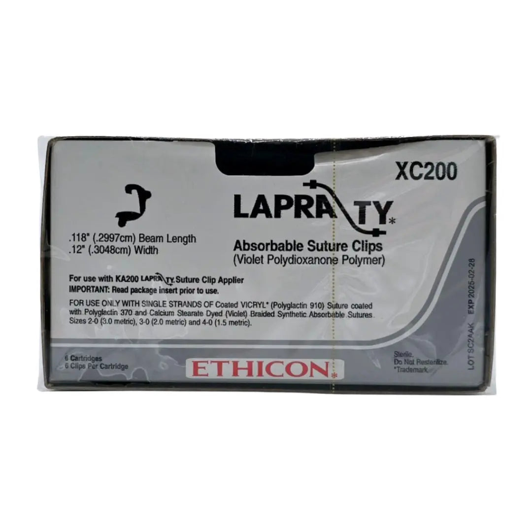 Ethicon XC200 LAPRA-TY Absorbable Suture Clips .118-.12