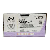 Ethicon J375H 2-0 COATED VICRYL VIOLET 1X27" UR-5 Box of 36 Ethicon