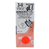 Ethicon MCP344H 3-0 Monocryl Plus Violet 1x36" CT-1 Box of 36 Ethicon