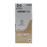 Ethicon U204H 3-0 Gut Chromic Naturally Brown 1x27" RB-1 Box of 36 Ethicon