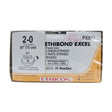 Ethicon PXX77 2-0 Ethibond Excel Grn/wht 10x30" V-7 Double Armed Firm Pledget 7mm x 3mm x 1.5mm Box of 12 Ethicon