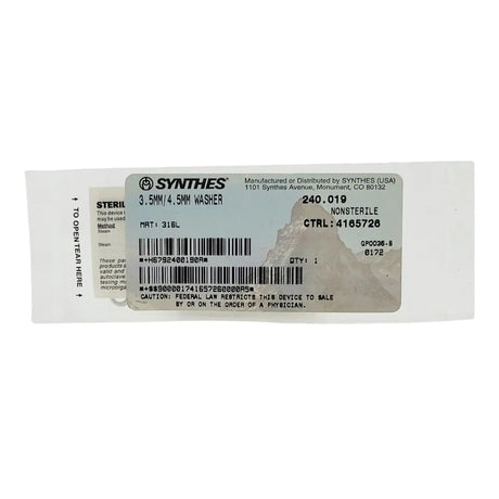 Synthes 240.019 3.5MM/4.5MM WASHER Synthes
