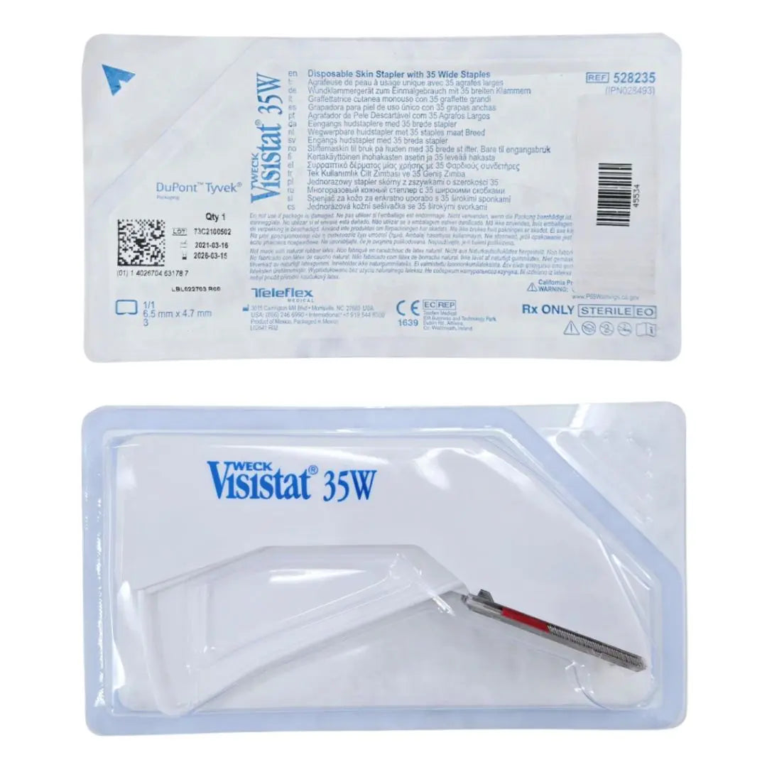 Teleflex Weck IPN028493 Visistat 35W Disposable Skin Stapler w/ 35 Wide Staples Teleflex Weck