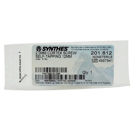 Synthes 201.812 2.0MM CORTEX SCREW SELF-TAPPING 12MM Synthes